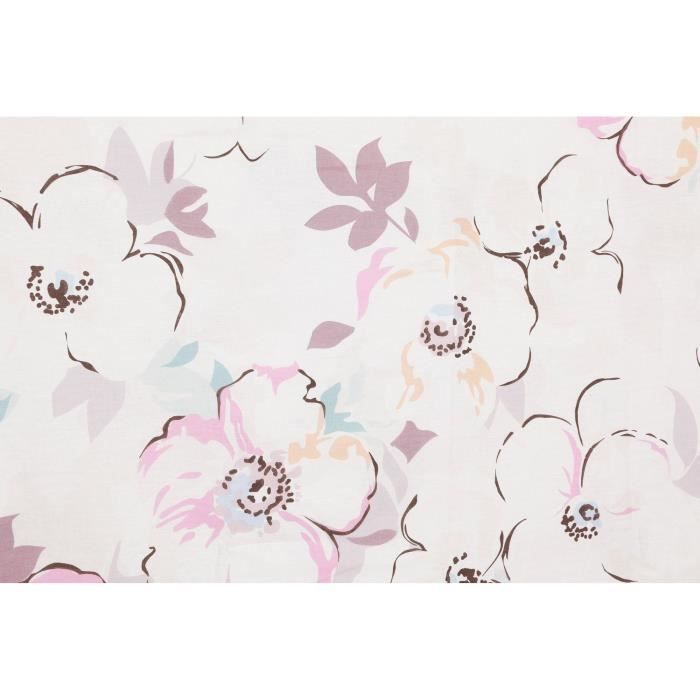 Parure de lit - 1 housse de couette 220 x 240 cm + 2 taies d'oreiller 60 x 60 cm - 100% coton renforcé - Blanc