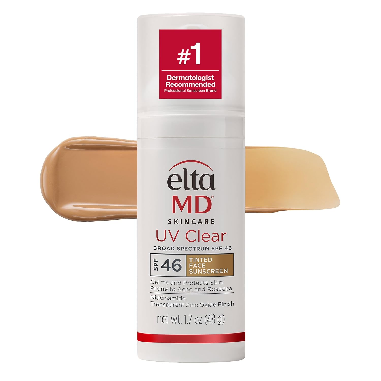 EltaMD UV Clear Face Sunscreen SPF, Oil-Free Sunscreen with Zinc Oxide, Dermatologist Recommended