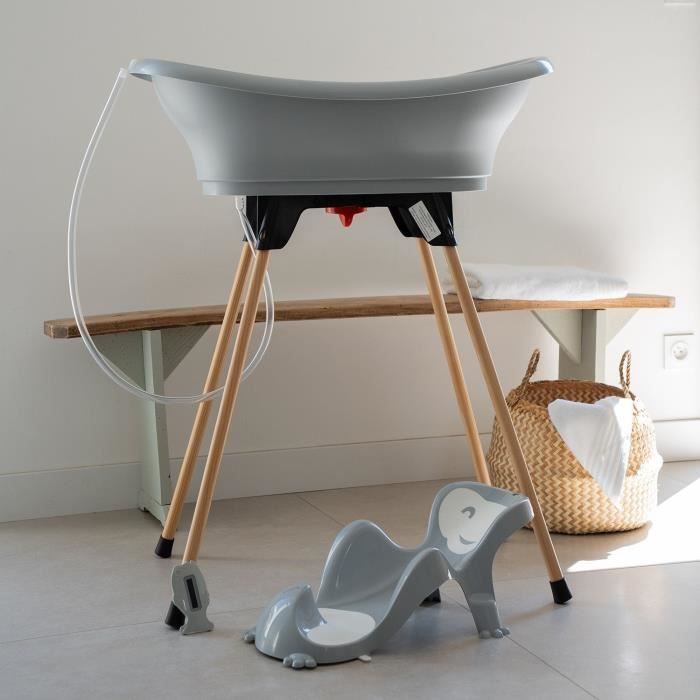 THERMOBABY VASCO 5-in-1 Badeset, Blaue Blume – Hergestellt in Frankreich