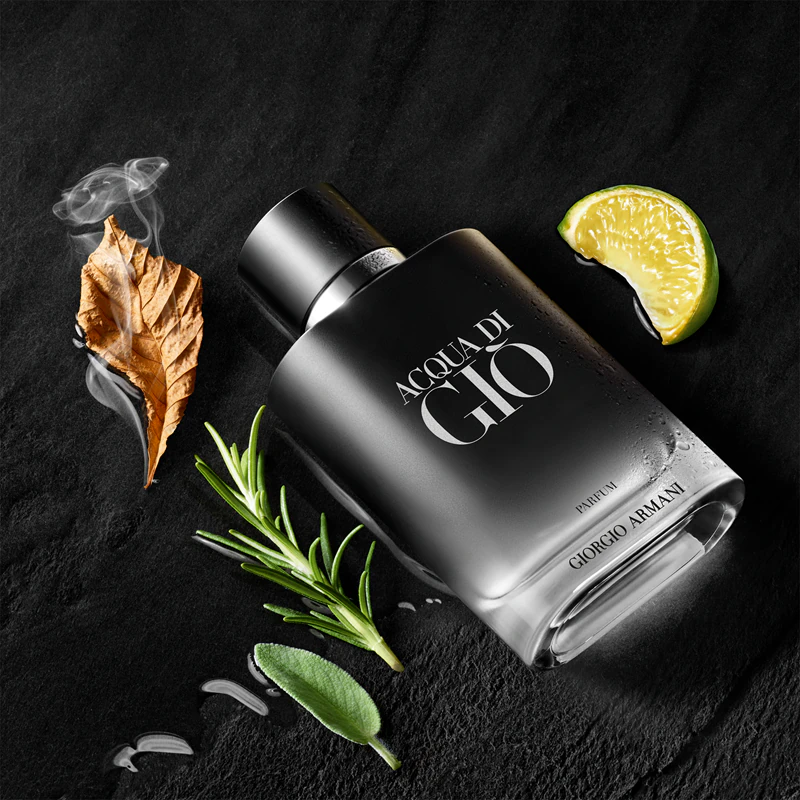 Frasco recarregável de perfume Armani Acqua di Giò Parfum para homens