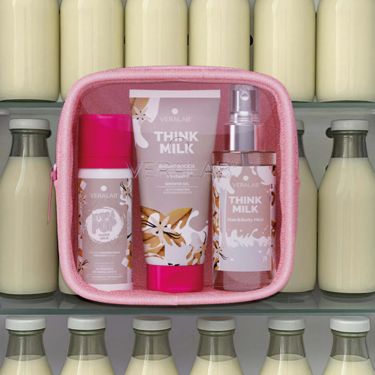 Kit Corpo Think Milk - Travel Ready Kit - Cofanetti Viso e Corpo