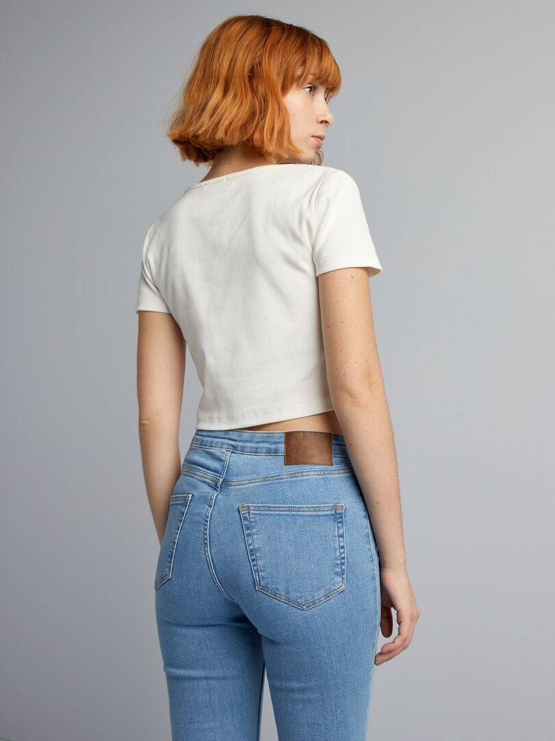 Crop top - Wit