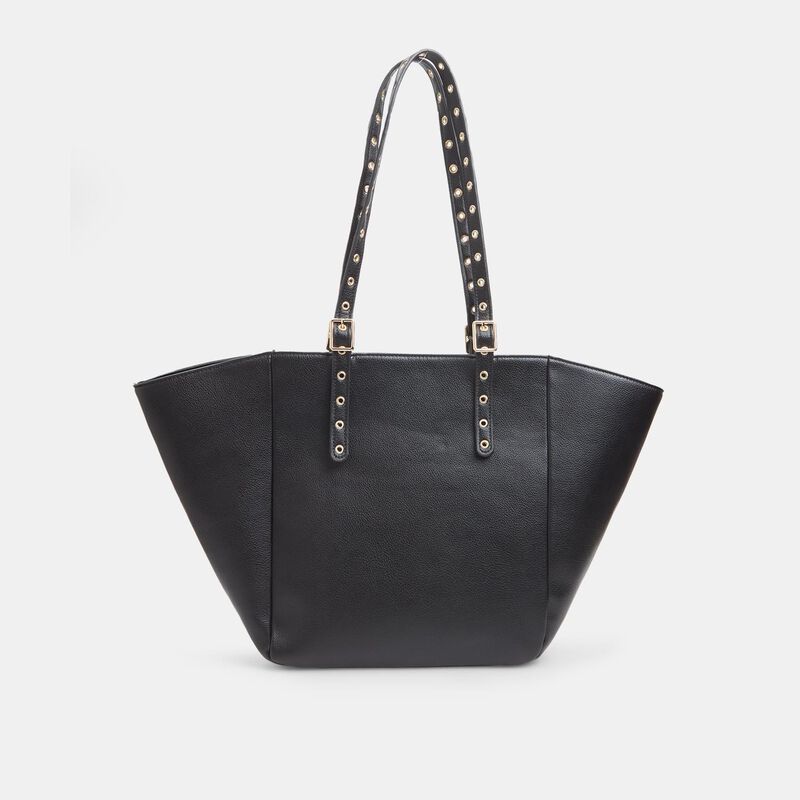 Shopper da donna con manici con anelli