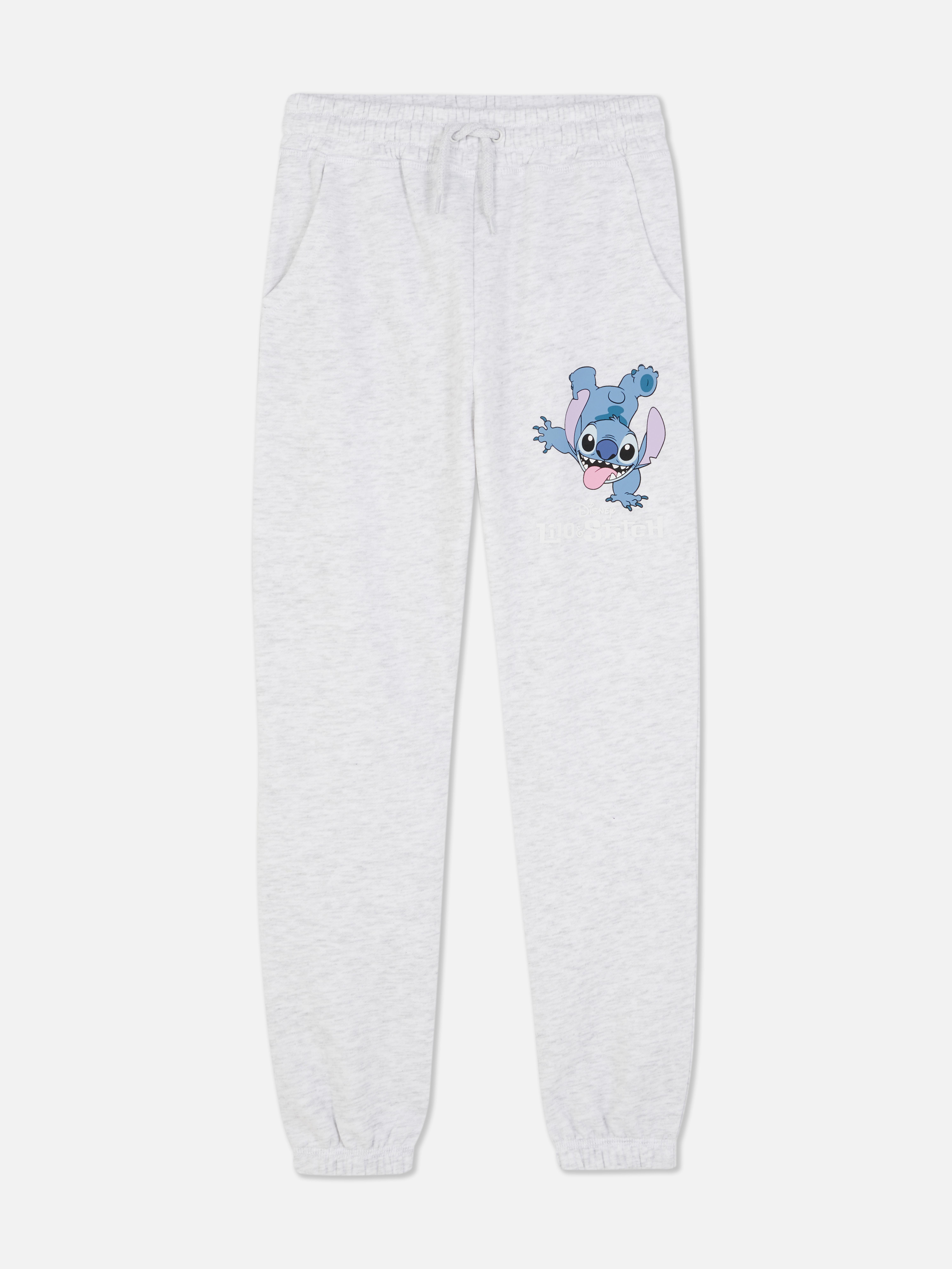 Pantaloni de trening cu șnur de fixare Disney's Stitch O pereche de pantaloni de trening cu șnur de fixare, manșete la gleznă și design Disney's Stitch