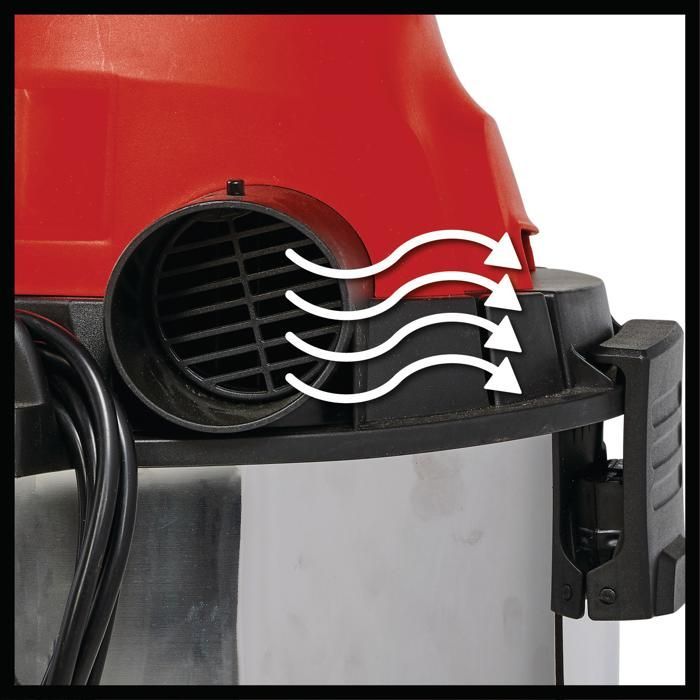 Einhell TC-VC 1930 S nat- en droogstofzuiger (1500 W, 30 liter tank, inclusief accessoires)