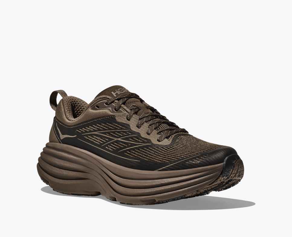 HOKA Stealth/Tech Bondi 8 Caged Umber / Deep Umber