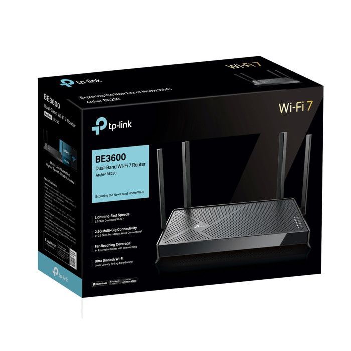 Wi-Fi router - TP-LINK Archer BE230 - 2.4 GHz, 5 GHz - 3.6 GBit/s