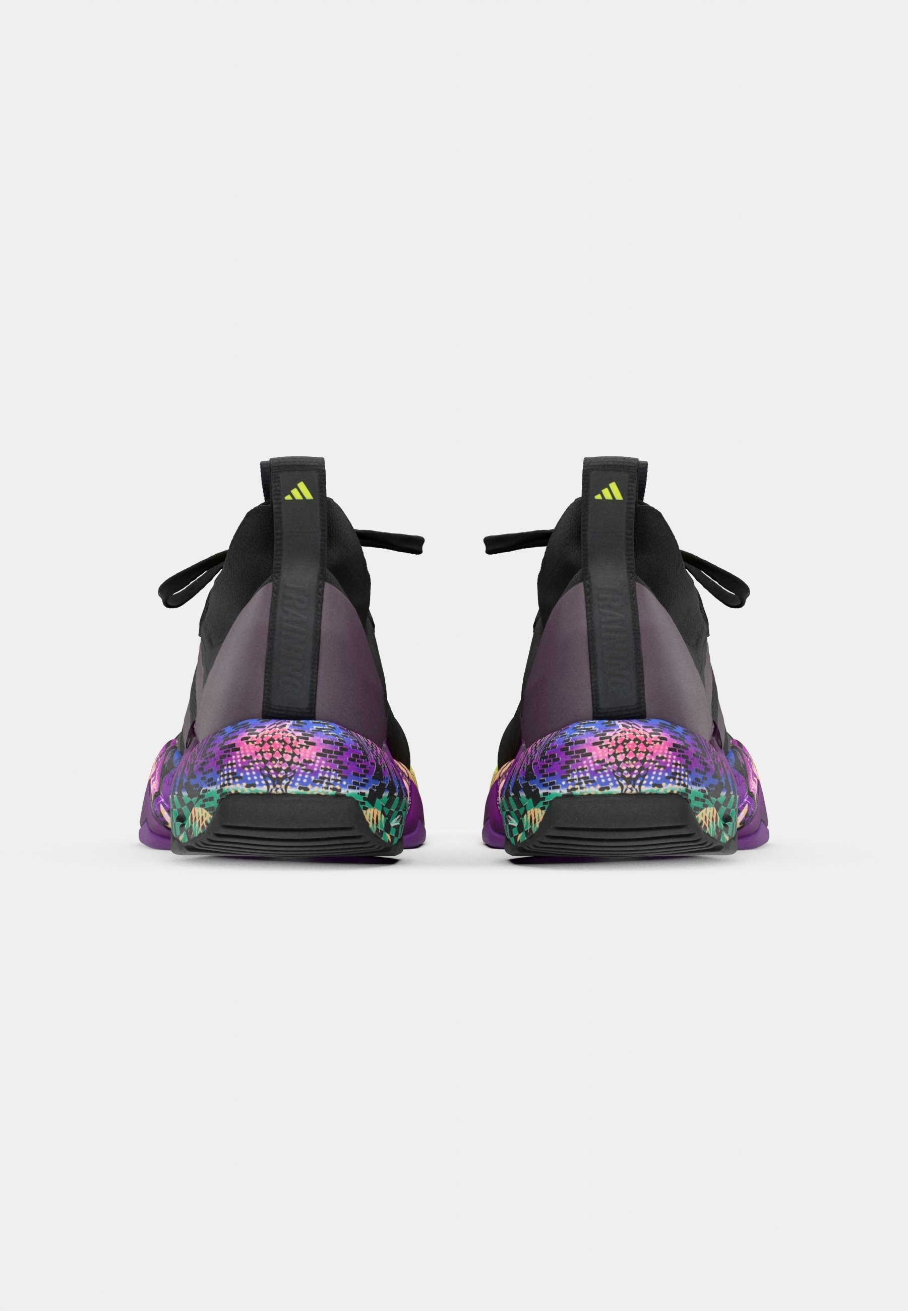 adidas Performance X JEREMY SCOTT PRIDE RAPIDMOVE ADV - Scarpa da allenamento - nero/aurora metallizzata/giallo acido
