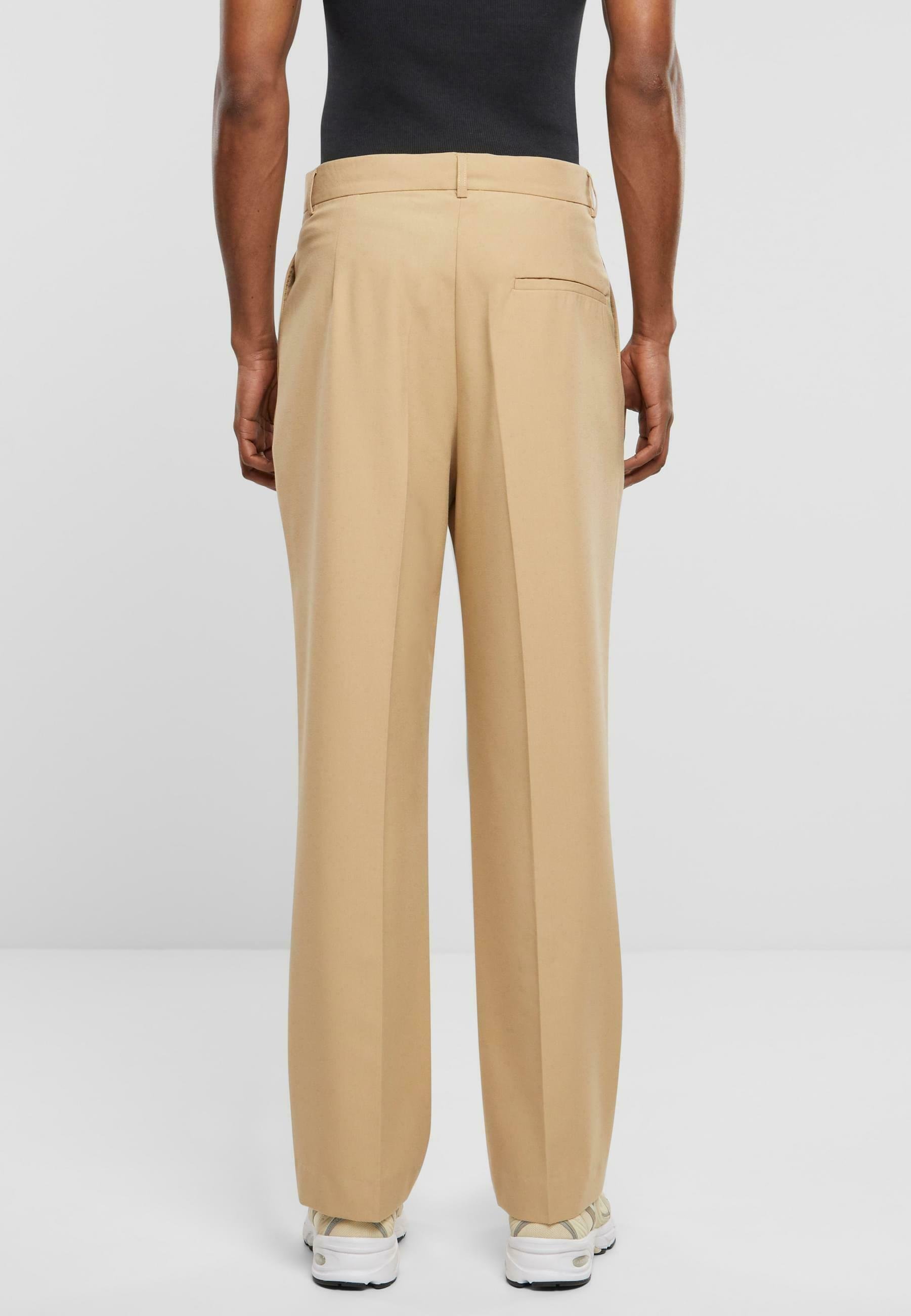 Pantaloni Urban Classics a doppia piega - Pantaloni - unionbeige