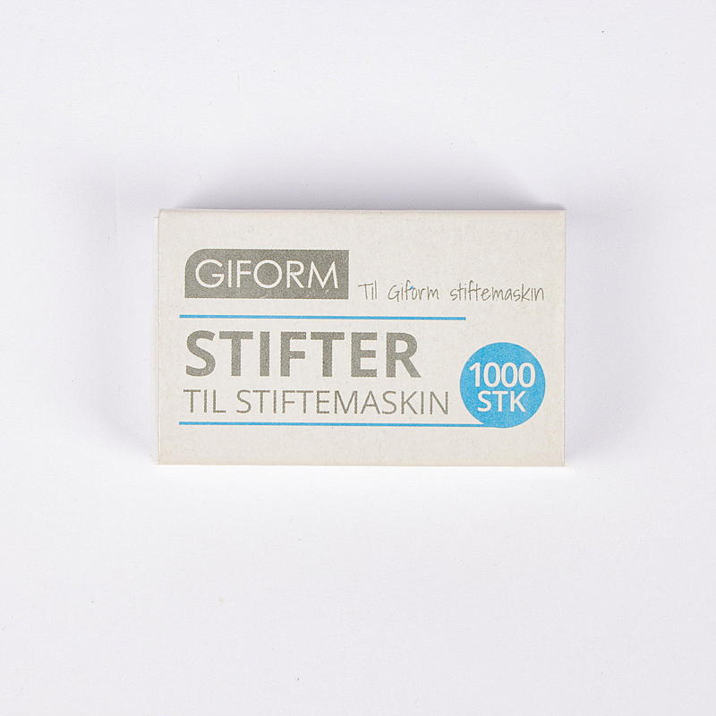 Grapas Giform, 1000 unidades, para grapadora Giform.