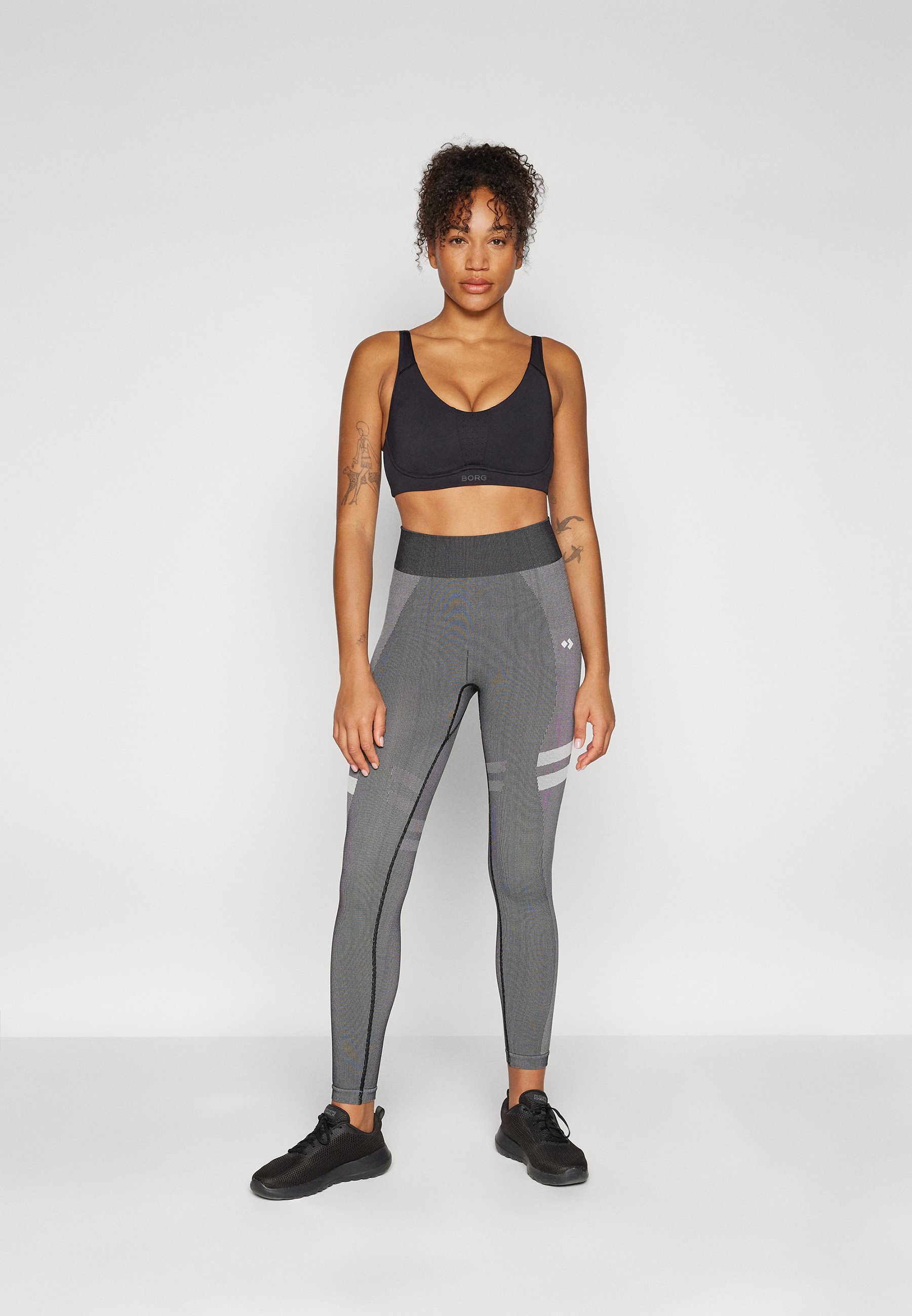 Soutien-gorge de sport Björn Borg REFORM BRA - Maintien moyen - Noir Beauté
