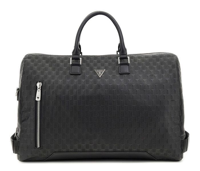 Bolsa de viaje negra para hombre GUESS - Bolsa de lona Torino 300544