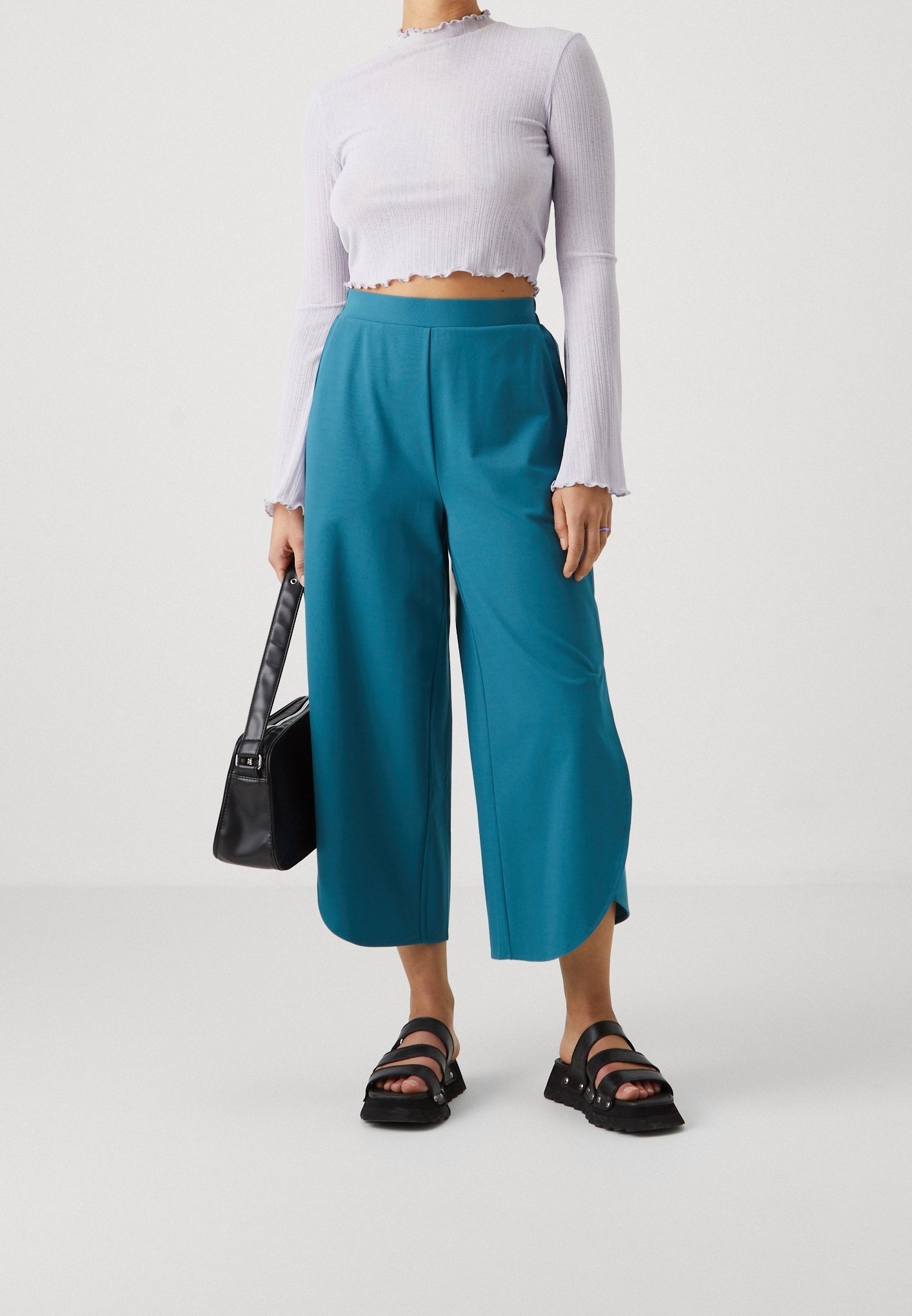 Pantaloni Anna Field Petite - color verde acqua