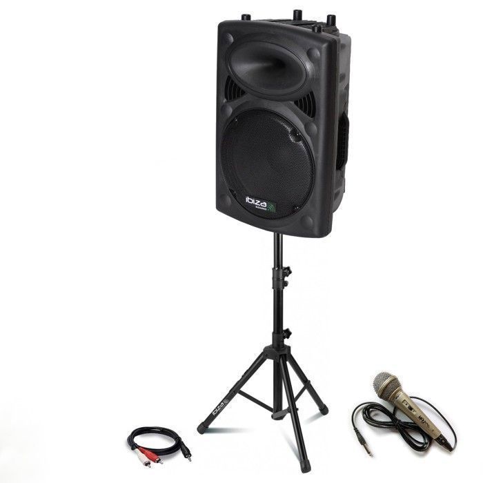 SLK12A-TWS 700W KAIUTIN + MIKROFONI + JALUSTA + TIETOKAAPELI
