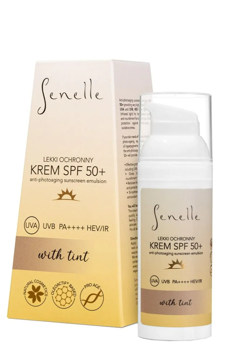 Senelle Lekki Krem ochronny SPF 50+ z Pigmentem