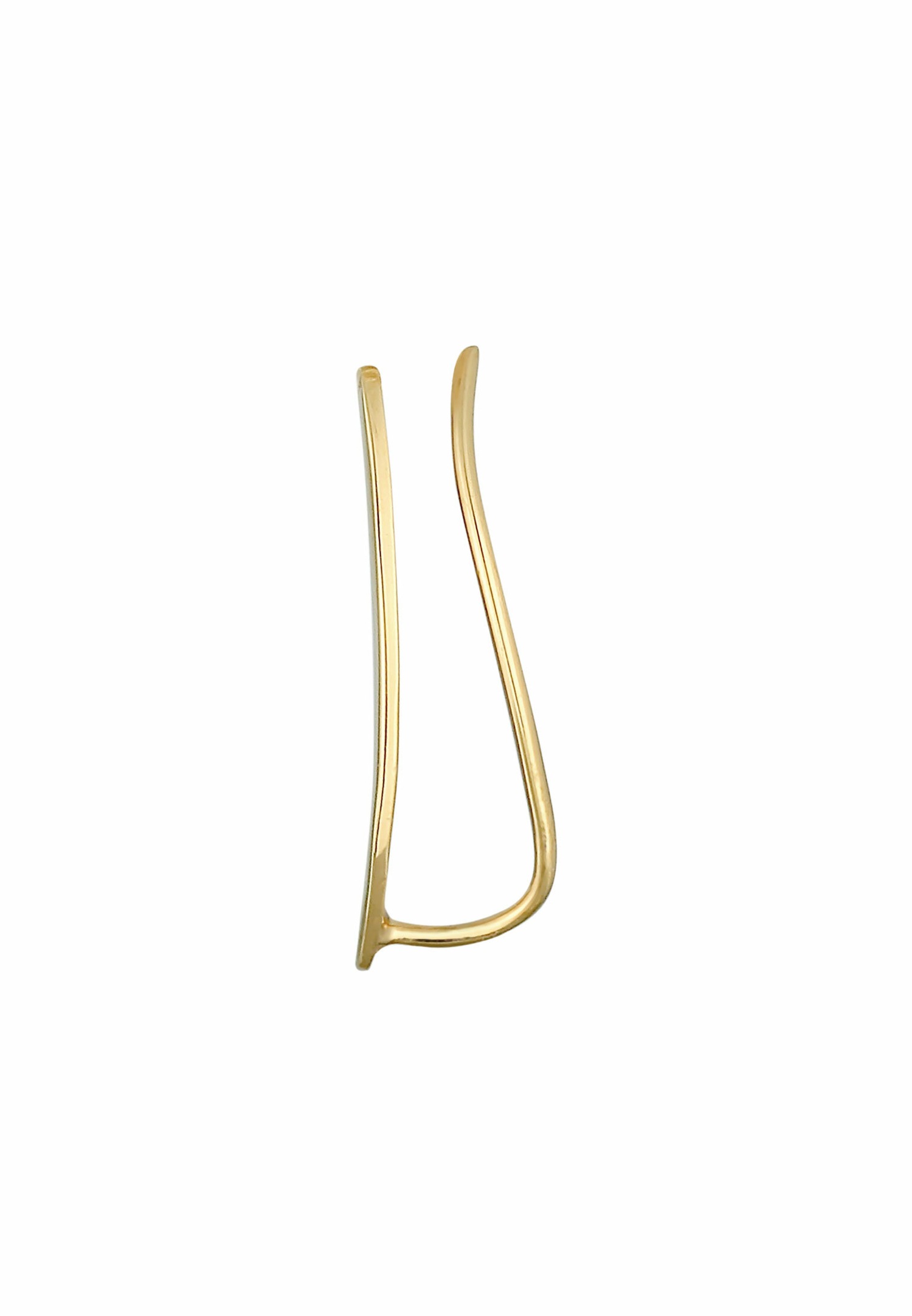 Elli Femmes Simple Earclimber Bombé Tendance Basique Blogueur en argent sterling 925