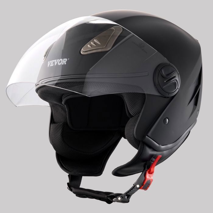 Casco de moto VEVOL 3/4 con visera - para jóvenes y adultos - L