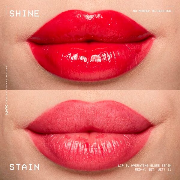 NYX Professional Makeup Lip IV 11 Red-y.Set.Wet hidratantni glos za ustnice