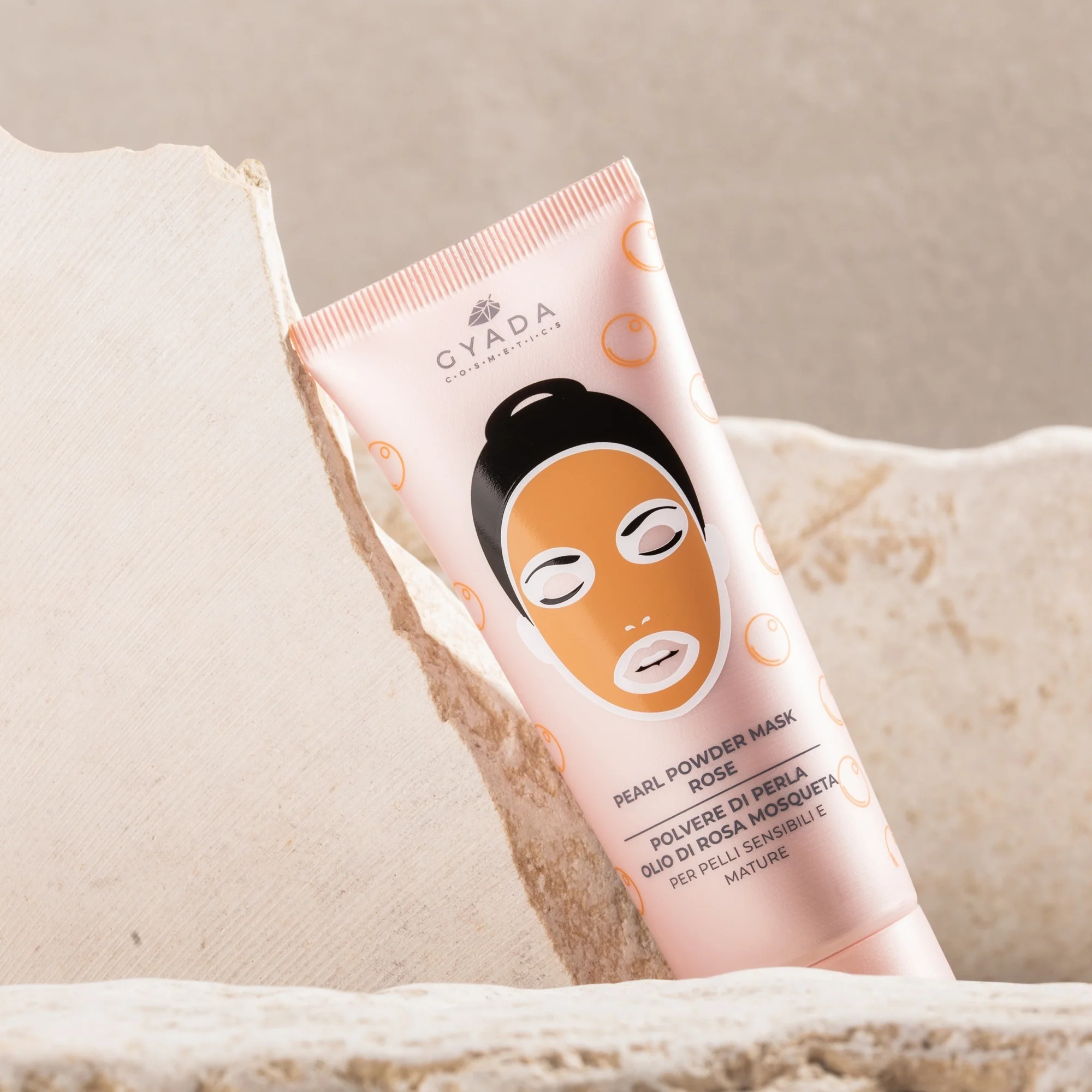Cream Masks Pearl Powder Mask - Rose - Maschera Anti-età viso