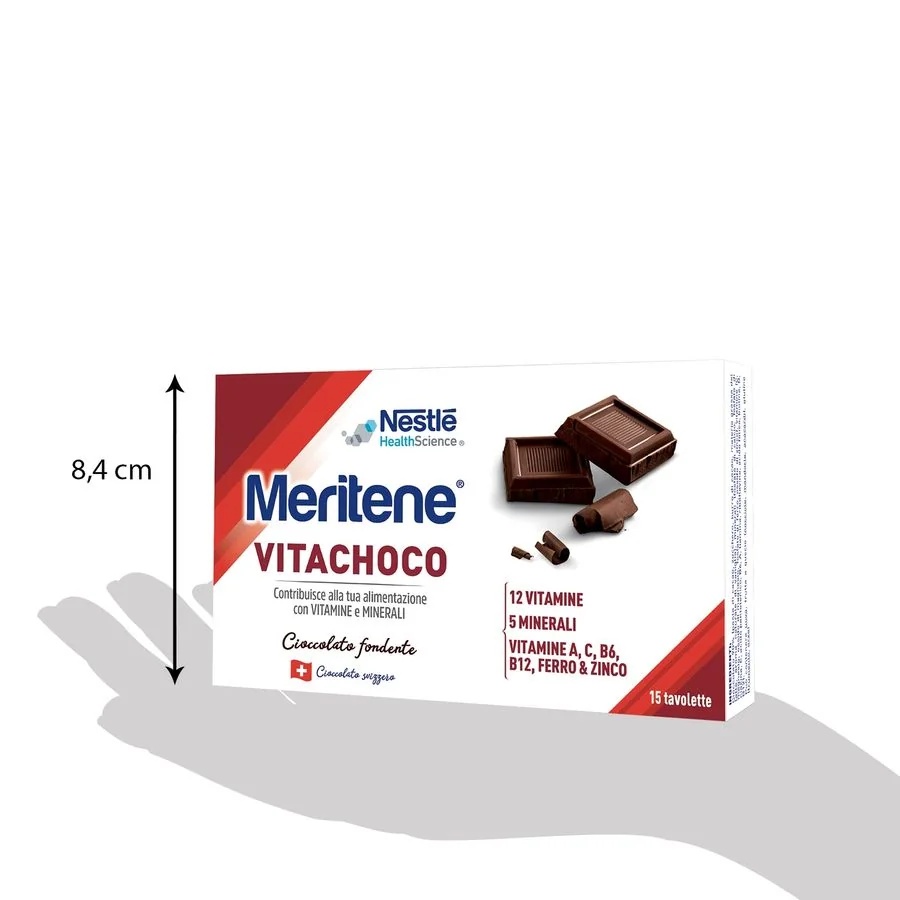 MERITENE Meritene Vitachoco Bitter multivitamiinilisand 15 šokolaadi Vitamiinid ja mineraalained