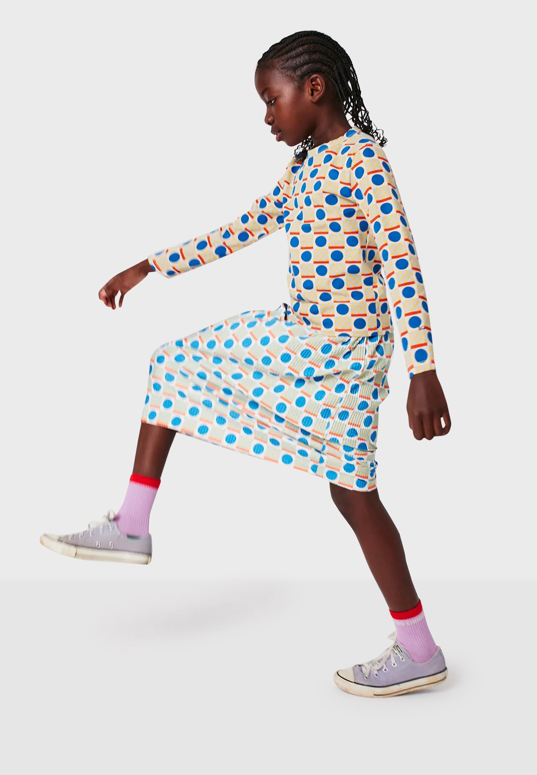 Bobo Choses T-shirt met lange mouwen en geometrische print, unisex - Top met lange mouwen - blauw