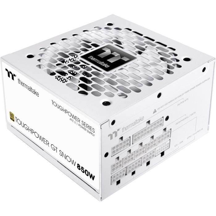 THERMALTAKE - Toughpower GT Snow - PC-Netzteil - 850 W - 80+ Gold - ATX 3.1 - Vollmodular - PCI-E 5.1 12VHPWR