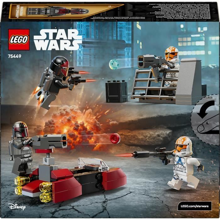 LEGO Star Wars 75449 Pack de Combat Le Siège de Mandalore - Jeu de Construction dès 6 ans