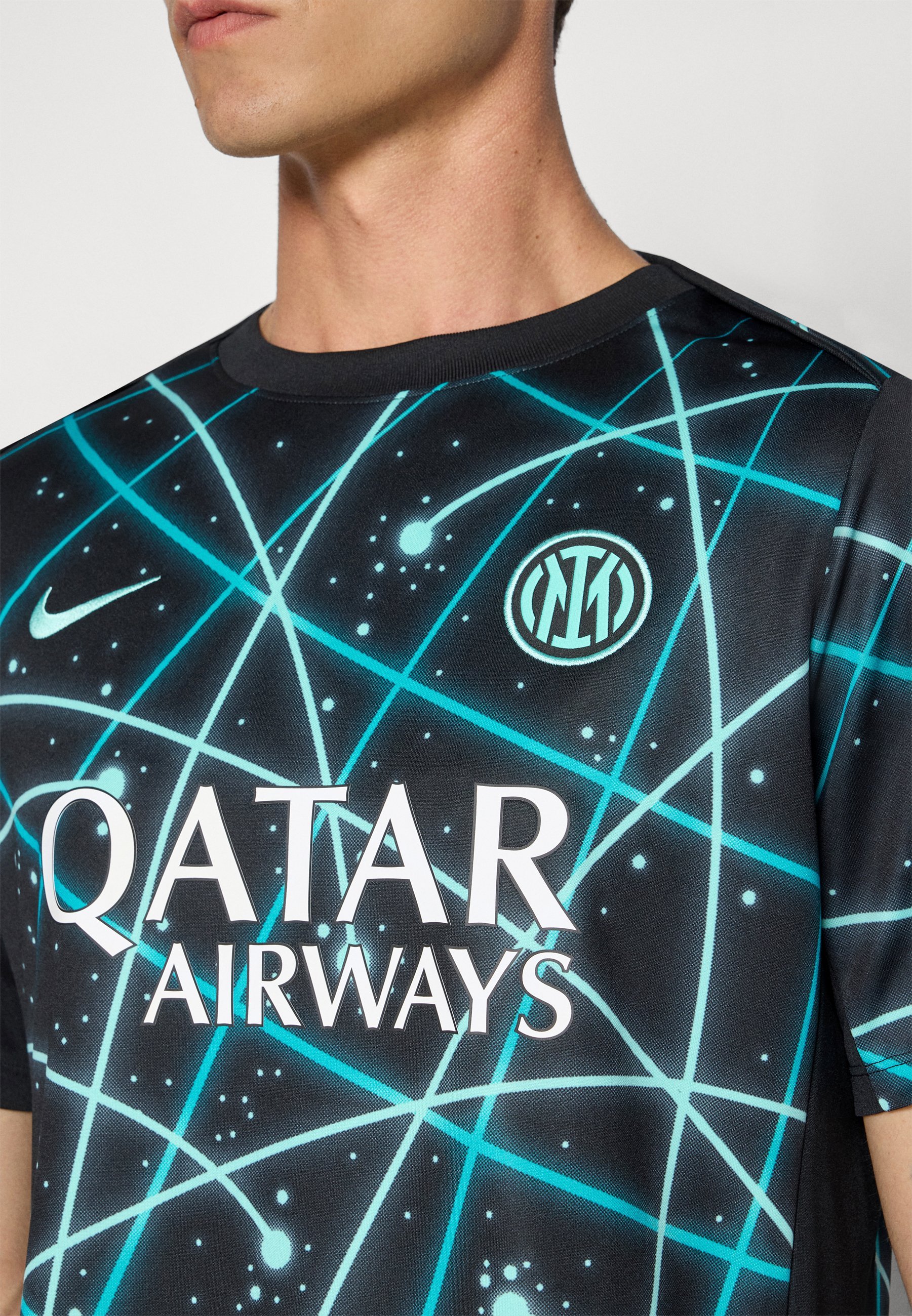 Maillot de football Nike Performance INTER MILAN ACADEMY PRO - Noir/turquoise/gris cactus