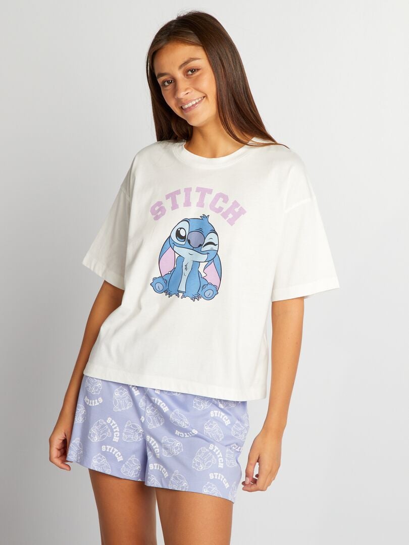Conjunto de pijama curto Disney - 2 peças - BRANCO