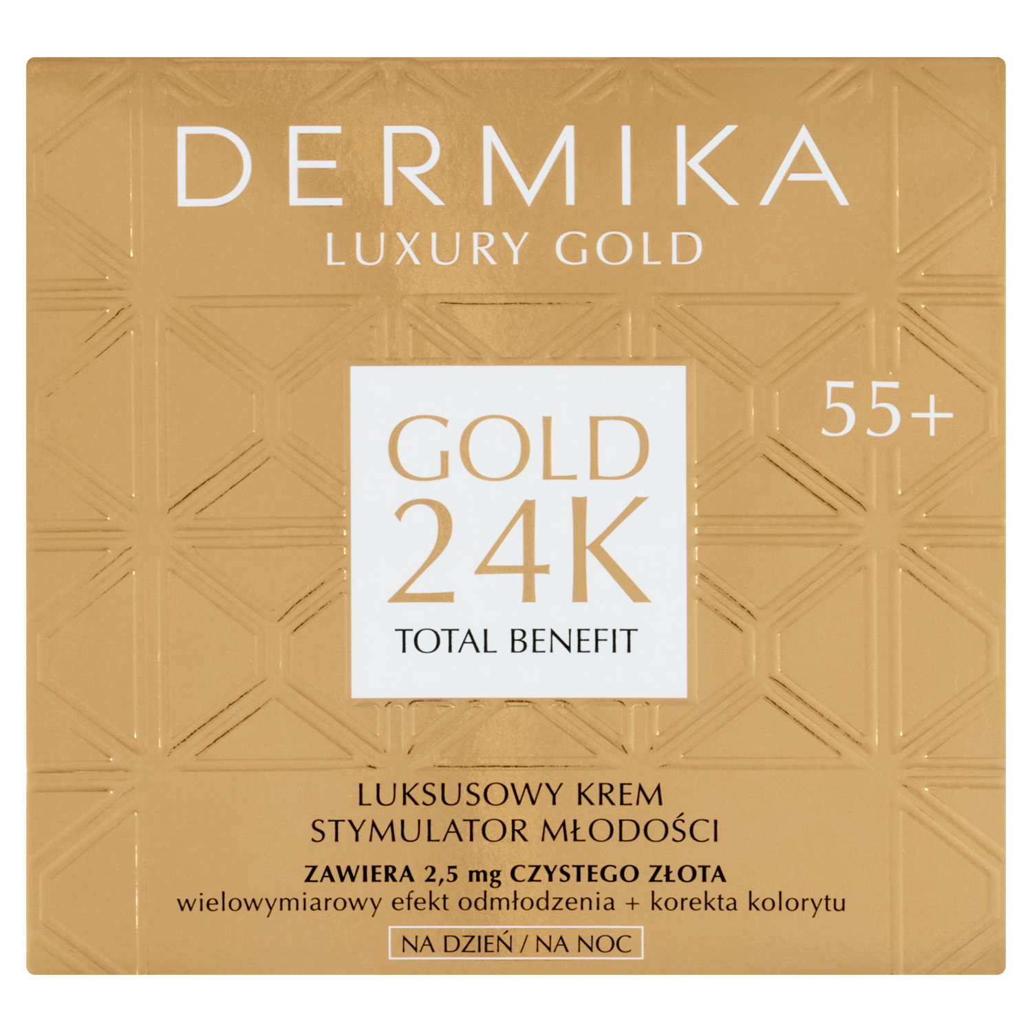 Crema viso Dermika 55+ 50ml Oro 24k