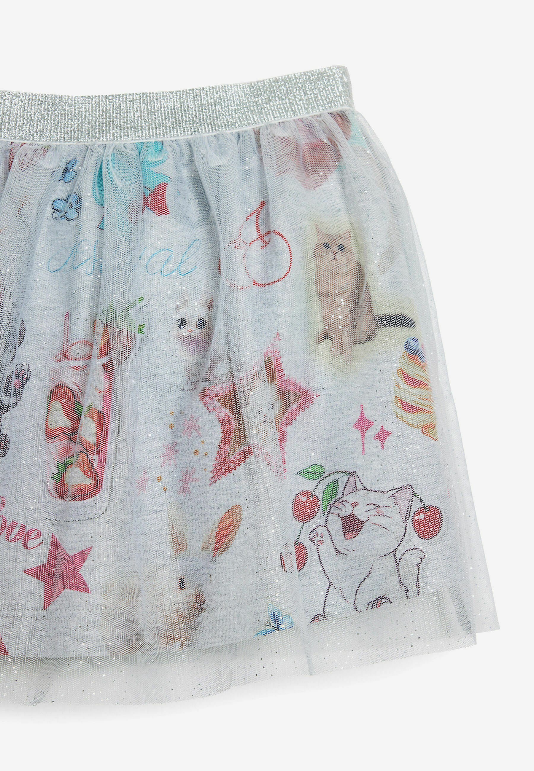Gonna a trapezio Desigual - bianca