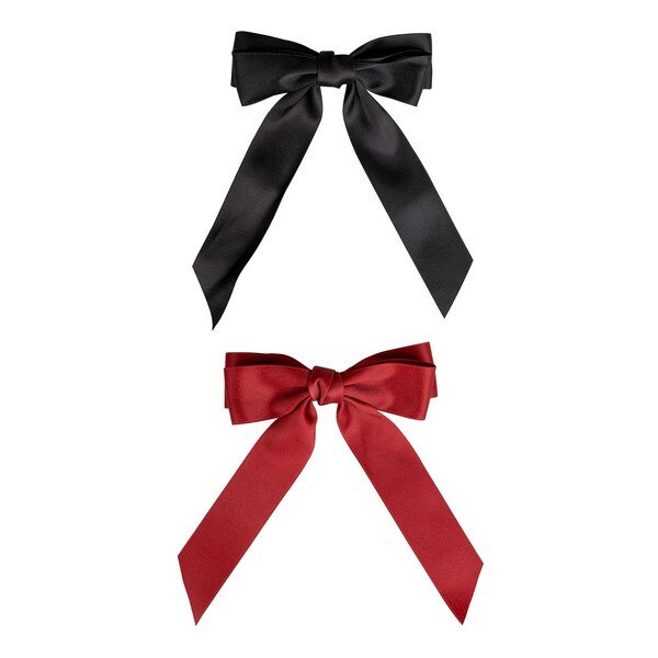 Duo de funde din satin Brushworks – Roșu și negru
