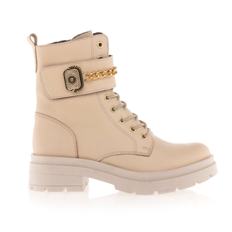 Beige dameslaarzen / enkellaarzen
