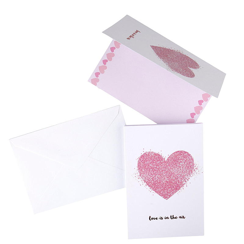 Corazón rosa corto