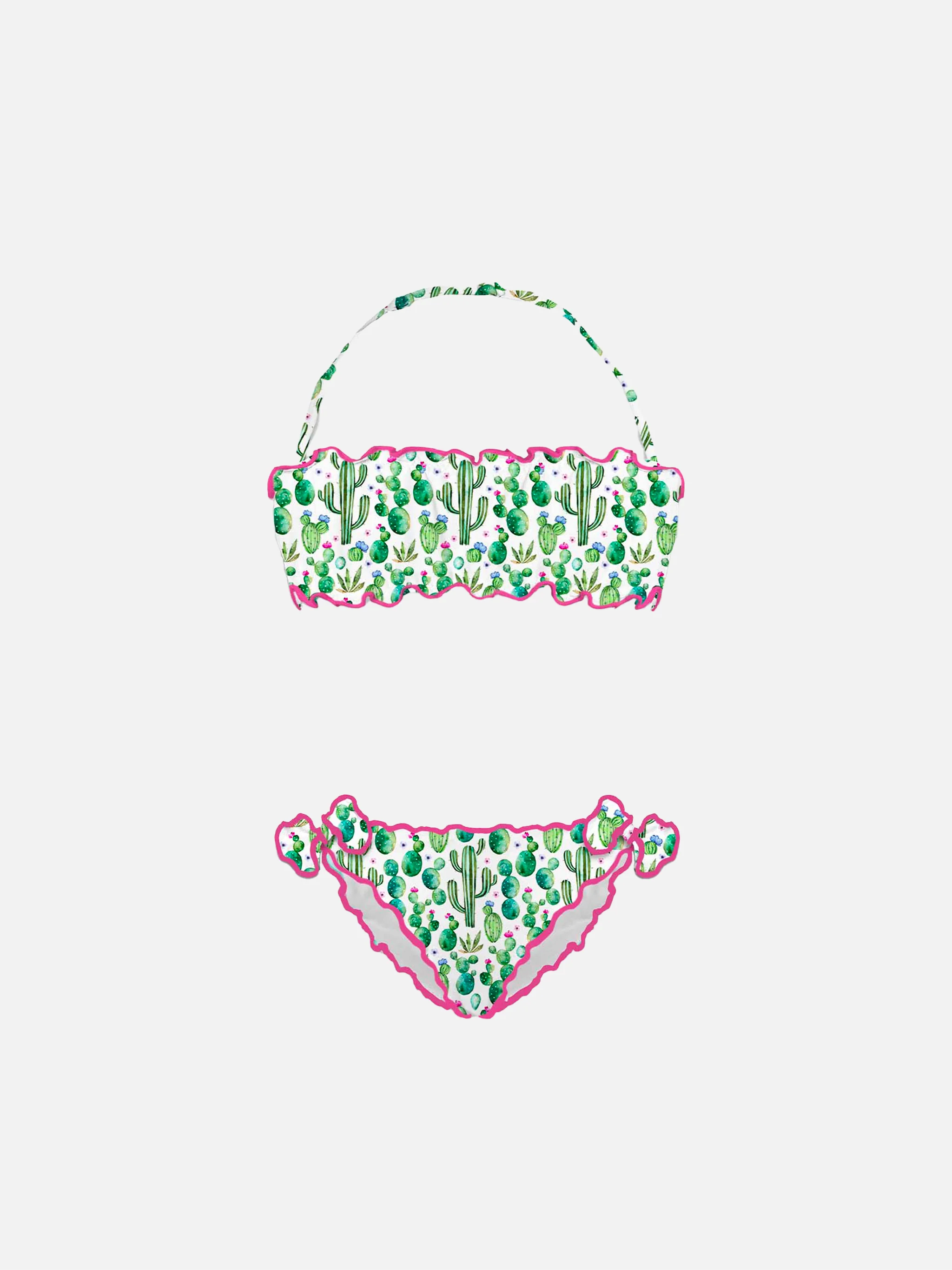Babybandbikini met cactusprint