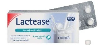 CRINOS Lactease Nahrungsergänzungsmittel bei Laktoseintoleranz, 30 Kautabletten