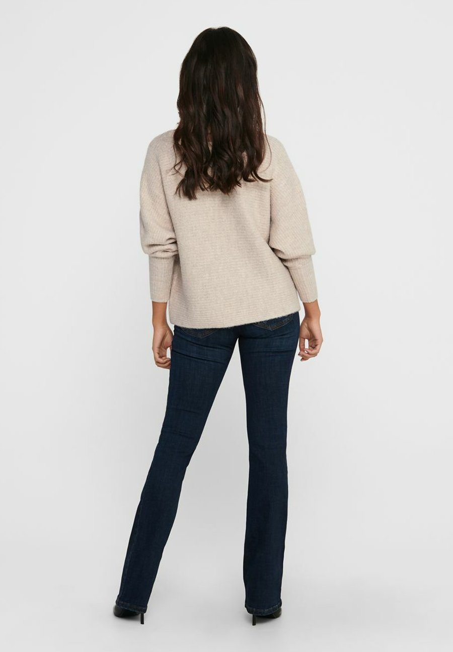 ONLY ONLDANIELLA L/S NOOS - Sweter - ecru