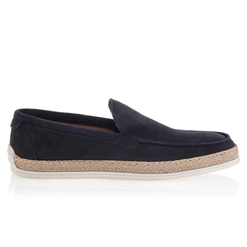 Mocasines/zapatos náuticos azules para hombre