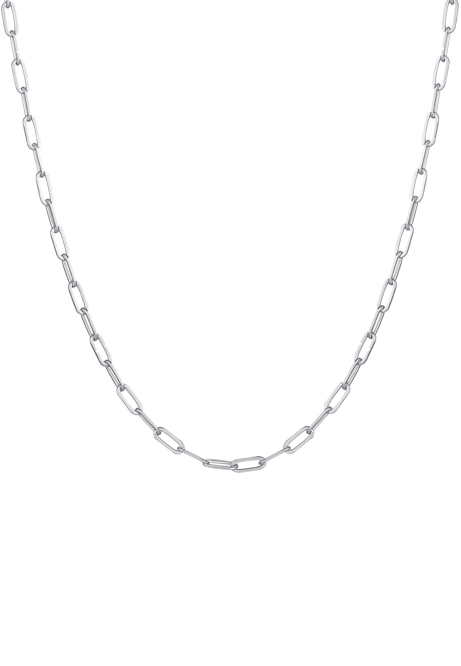 Elli Optique à grosses chaînes ovales pour dames en argent 925 Sterling