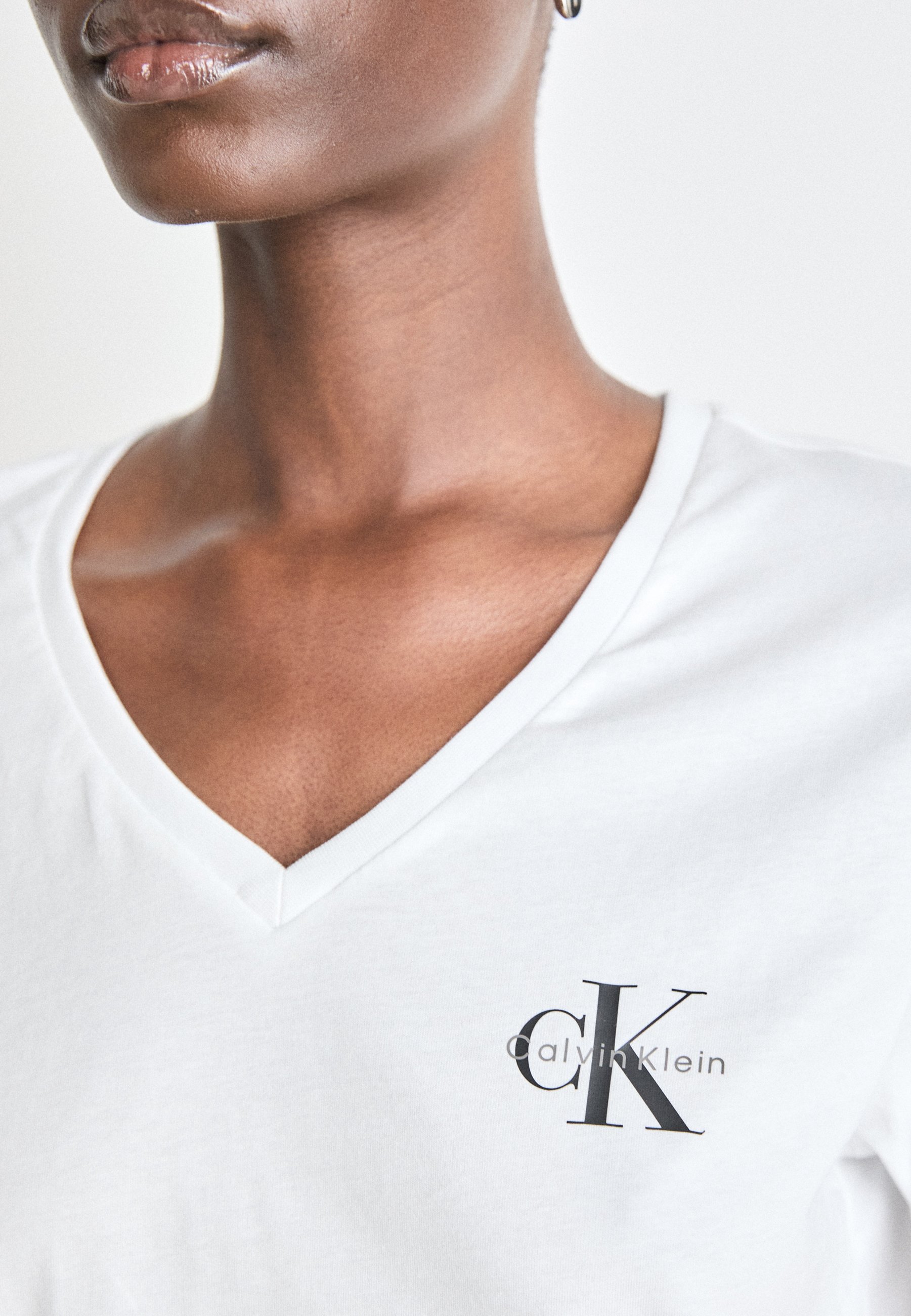 Calvin Klein Jeans LOGO 2 PACK TEE - T-paita - black/white