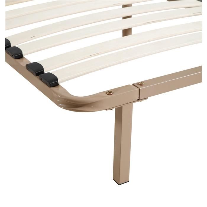 Taupe lattenbodem + losse poten 90 x 190 cm