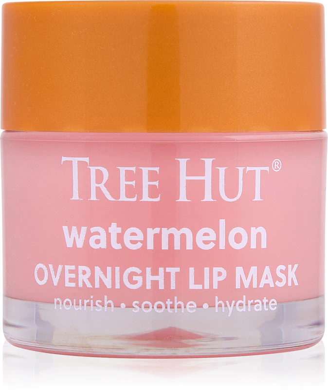 Máscara labial noturna Tree Hut com aroma de melancia.