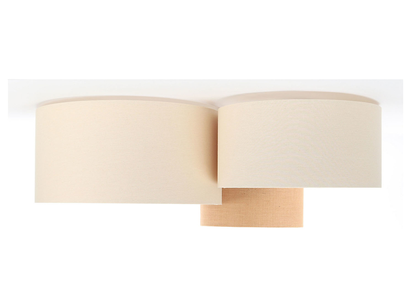 Lampa sufitowa Boho 3-punktowa beżowa