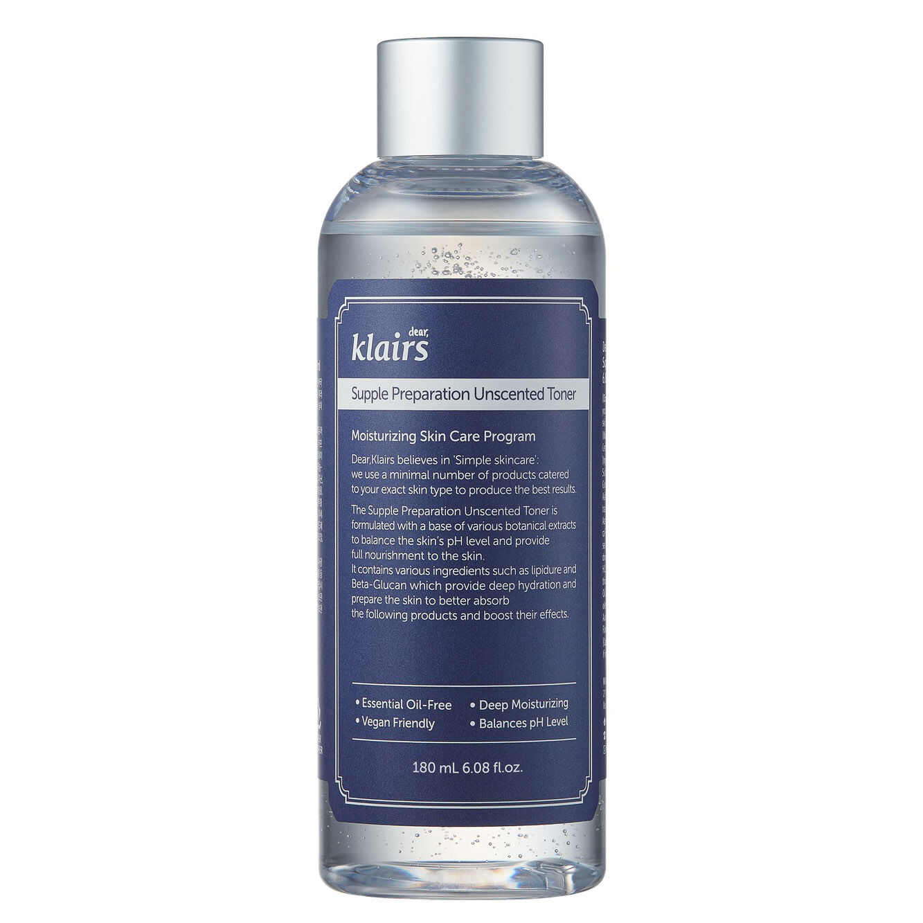 Lotion tonique sans parfum Dear Klairs Supple Preparation