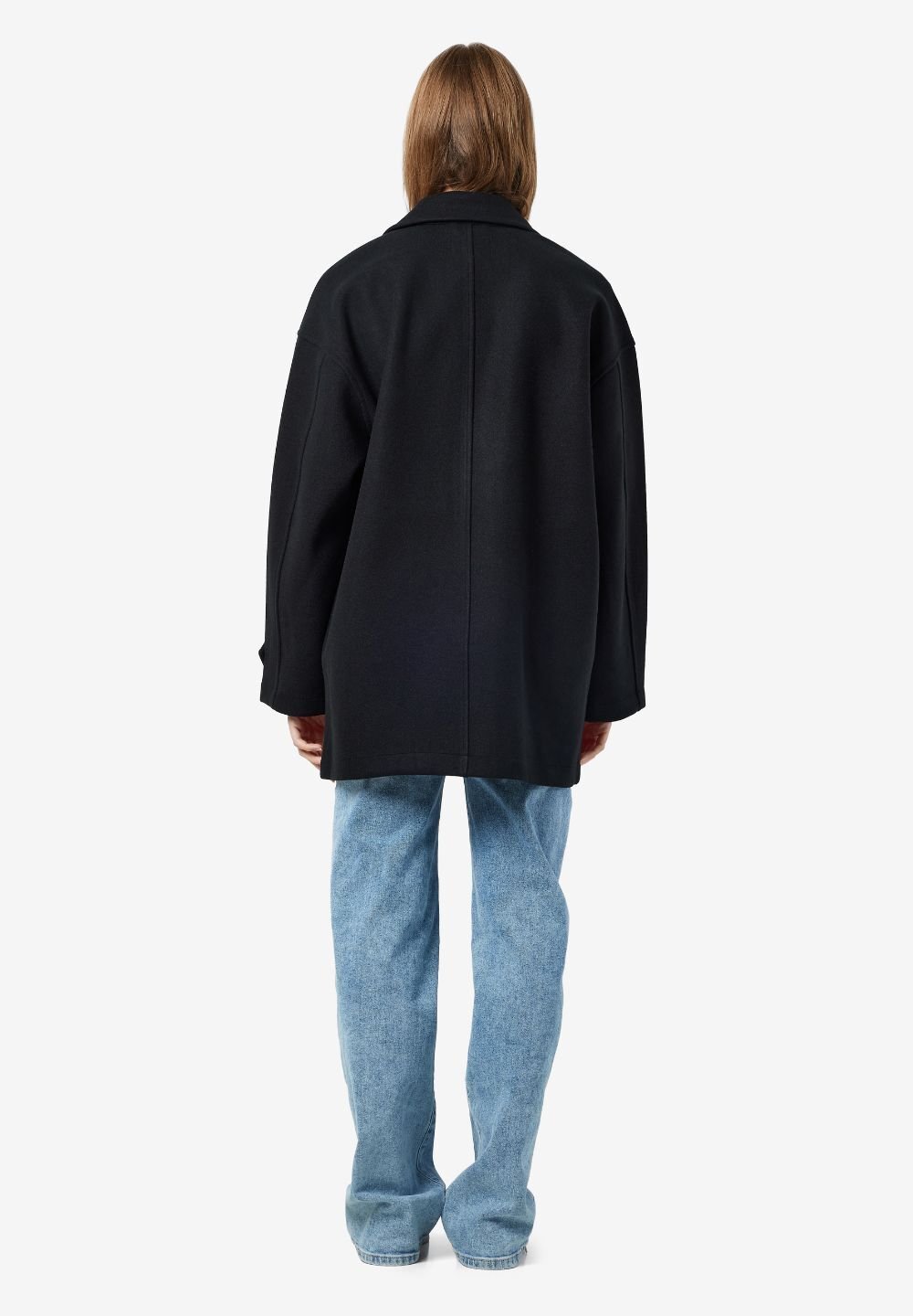 Noisy May NMALICIA OVERSIZE - Klassischer Mantel - Schwarz