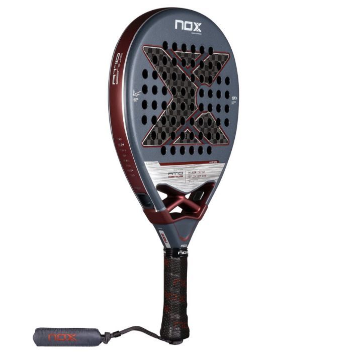 Raquette de padel - NOX - AT10 Genius 12K - Carbone 12K - Mousse douce - Confort et puissance