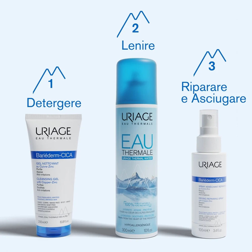 BARIÉDERM-CICA Gel Detergente Viso e Corpo - Bagno e Doccia, Gel detergente viso