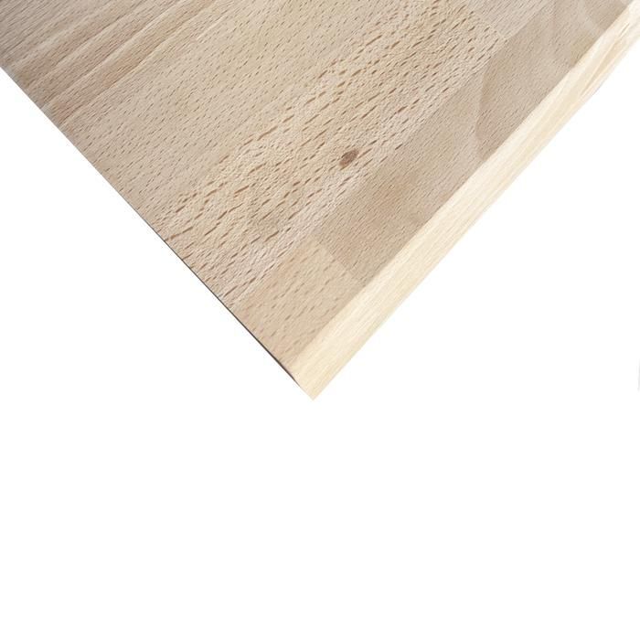 Plan de travail Hêtre massif bord naturel L.250 x l.65 cm, Ep.36 mm