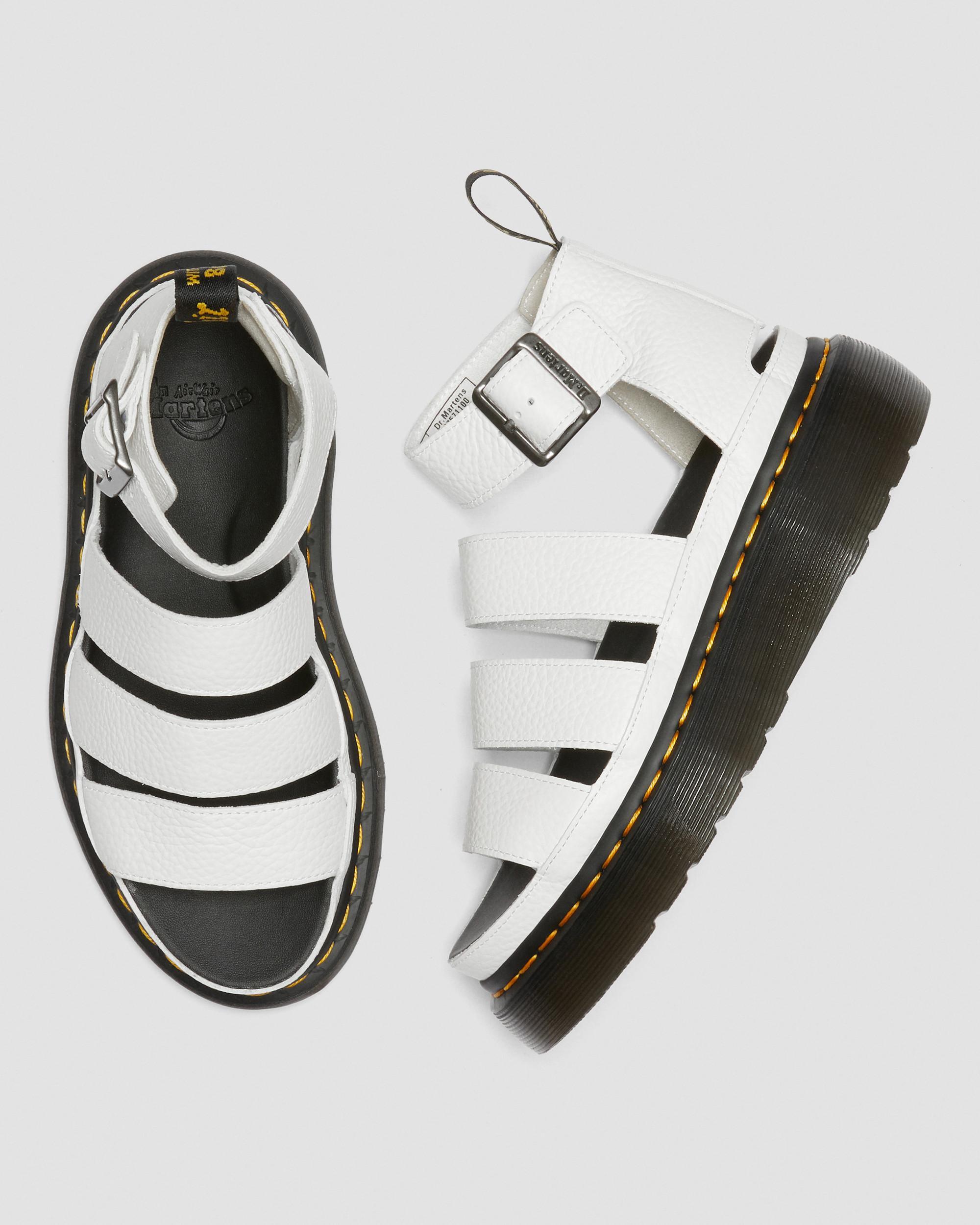 Clarissa II Quad Milled Nappa Leder Plateau Sandalen