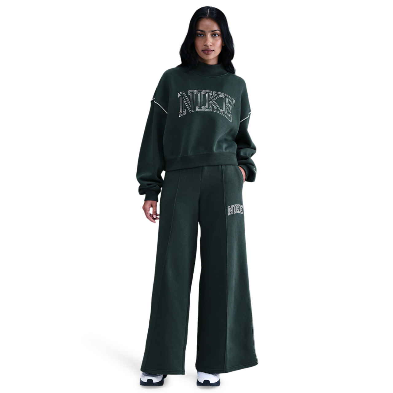 Nike Sportswear Phoenix Fleece -leveälahkeiset collegehousut